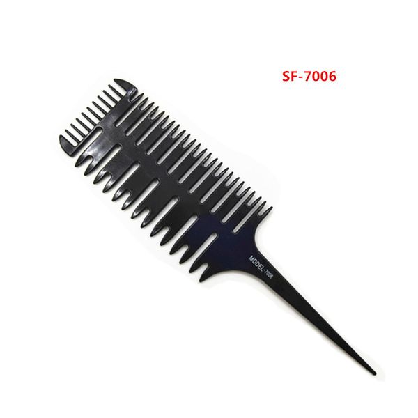 

1pc hairdresser's hairdressing double-sided pick-and-dye comb hair salon special piece dyeing bar dyeing comb zoning, Silver