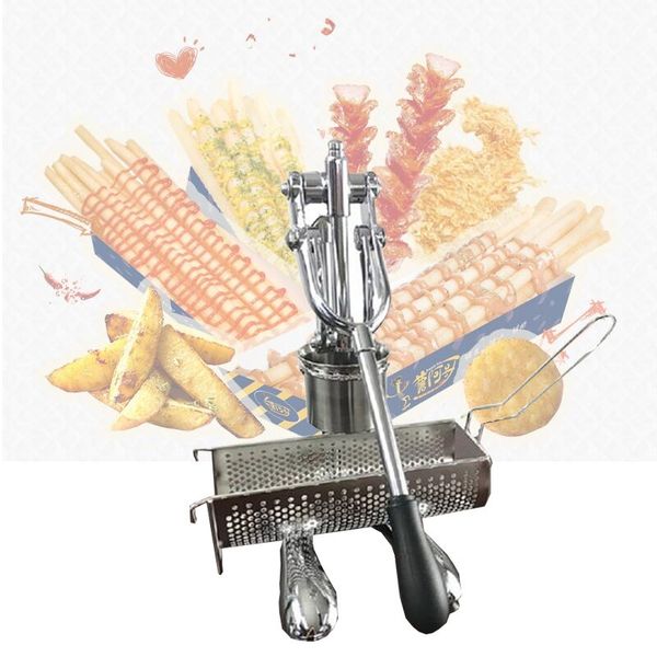 Manual Comercial Super Long Francês Fritos Cortadores de Batata Extrusão Equipamentos de Extrusão Fries Fries Fries Fabricante Fazer Máquina