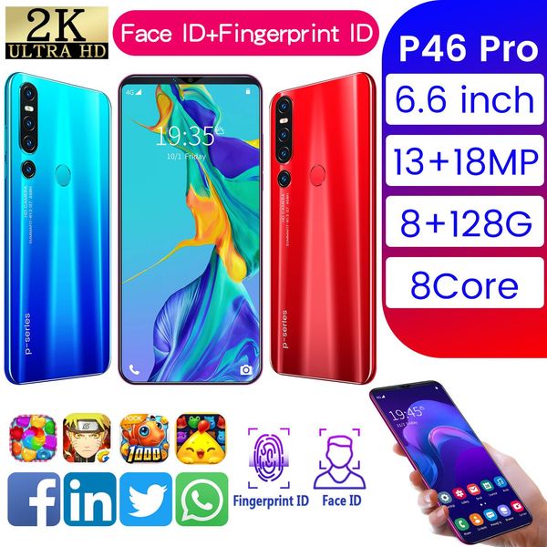 

new spot smart phone p46pro large screen 6.1 inch unicom 3g android smart phone low price wholesale cross-border mobile phone
