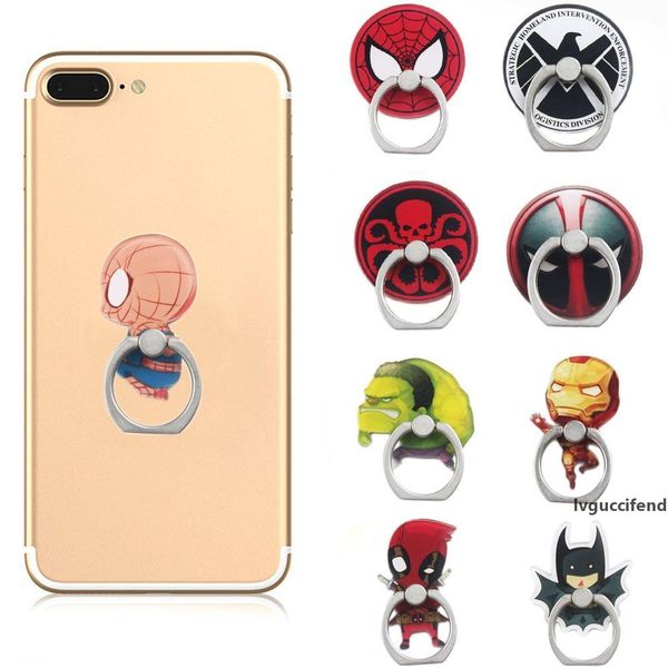 

super hero mobile phone finger ring holder cute stand charging support cell phone universal bracket