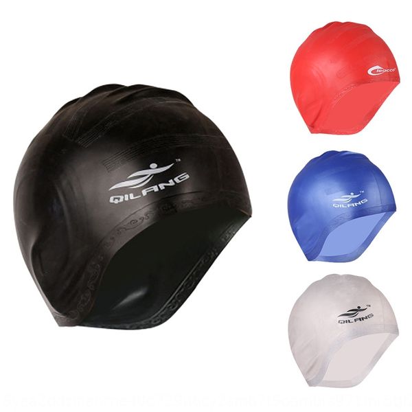 

keli lang ear protection waterproof men's and women's solid color silicone swimming swimming cap silicone cap m010