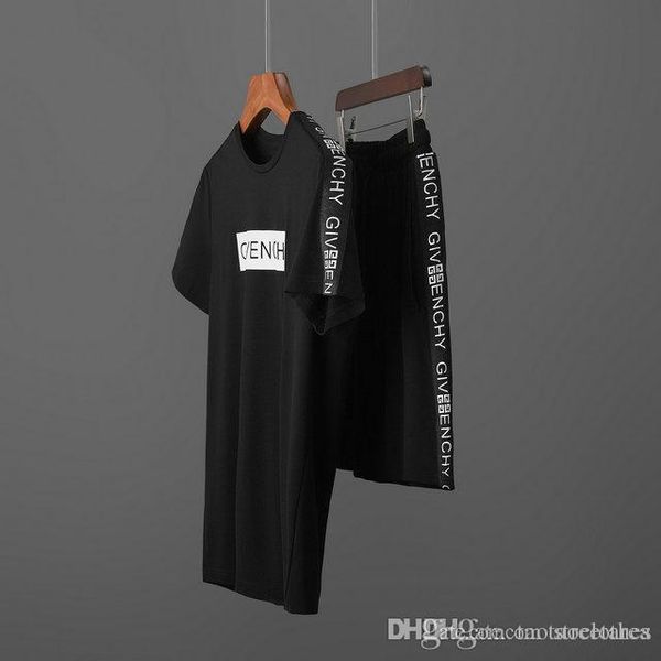 

luxury new mens designer tracksuits sets summer mens new fashion running and shorts sets male jogger suit size -3xl, Gray