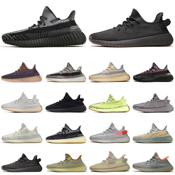 

kanye yezzy yezzys running shoes reflective yecher asriel cinder womens mens trainers outdoor sports sneakers 36-48
