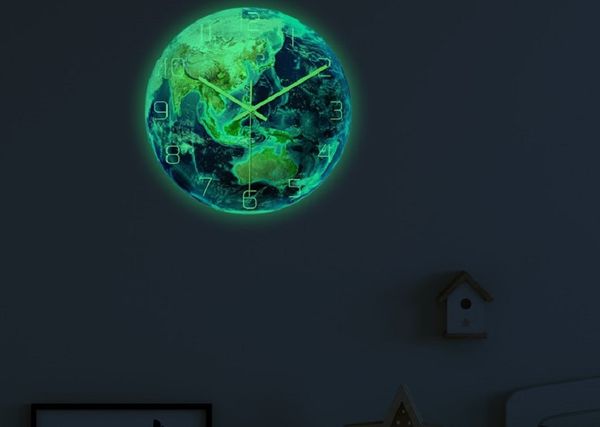 

2020 горячих продажа украшений настенных часов свет семь континентов часы акрилового материал бесшумного движение декоративного 11