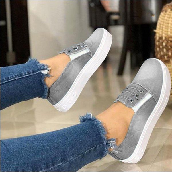

vertvie denim women's flats shoes platform female loafers slip on walking shoes non-slip spring woman sneakers casual fashion, Black