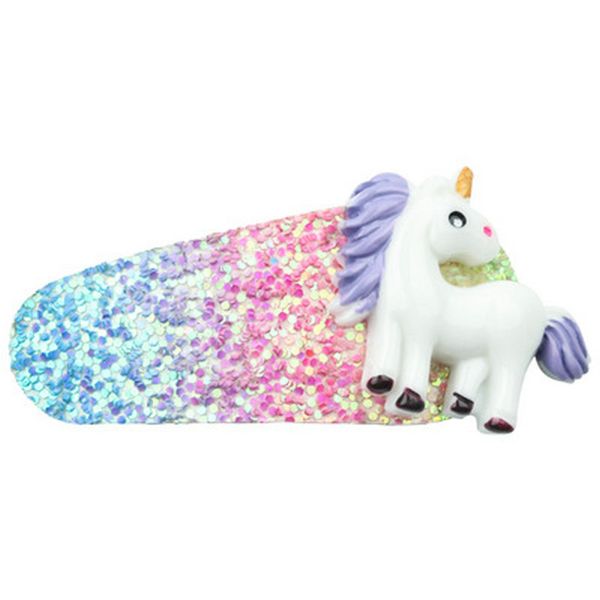 

2016 us 239 1set baby girls unicorn headband cartoon rainbow hairband hairpins set for kids unicorn horn party hair accessoriesbaby hair que, Silver