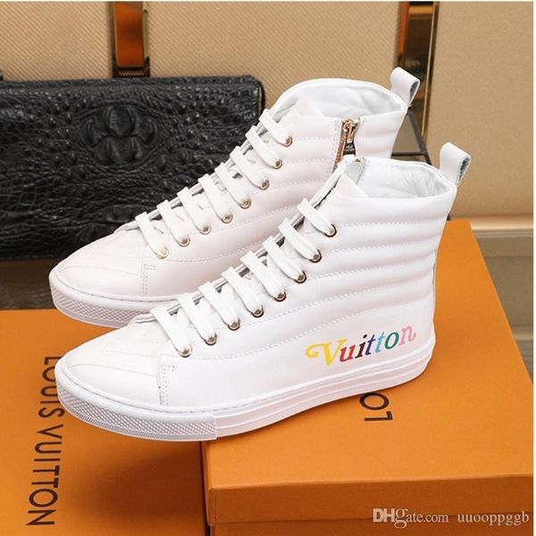 

2020qf new official website synchronization luxury men's casual fashion shoes, outdoor travel sports shoes, fast delivery original box, Black