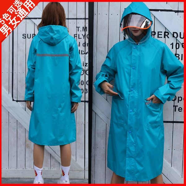 

aq7ir hiking rain long whole body women's cycling travel single-piece fashion thickened outdoor waterproof rain coat for bicycle bicycl