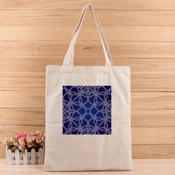 

fashion creative circle texture 3d digital printed girl and womens canvas tote bag suit for shopping,gift,wedding, birthday or others