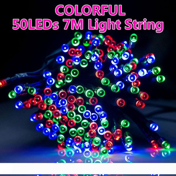 

solar power 50 led string lights fairy lamp garden party christmas outdoor