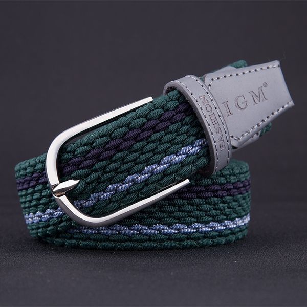 

мужских женской холст тканых поясов без отверстия ремня мужского студента группа эластичных брюки bandcasual резинка молодежных случайные шт, Black