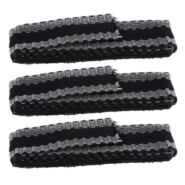 

3pcs instant iron-on hemming mend tape fusible webbing tapes strips 43inch, Black