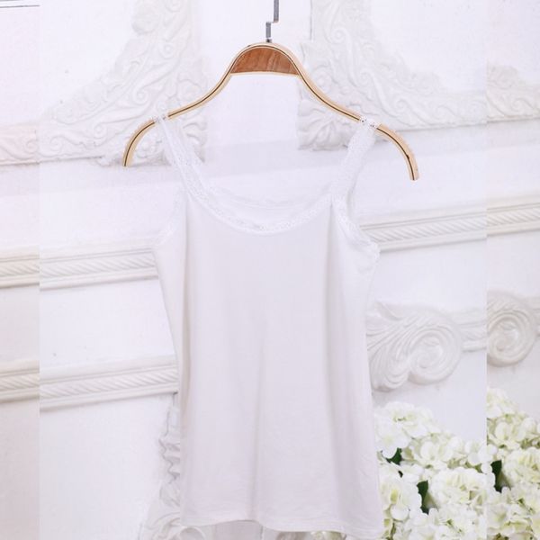 

mdg3n 2020 spring/summer new modal base shirt internet celebrity women's camisole 2020 spring/summer new modal base shirt internet lace, White