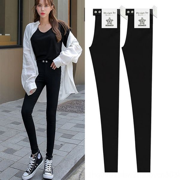 

black leggings coat tight pants women's outer wear spring and autumn new slim black tight high waist magic pants