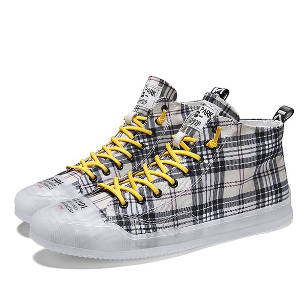 

new high men shoes flats slip on casual shoes male canvas plimsolls espadrilles man trainers zapatillas hombre cs10, Black