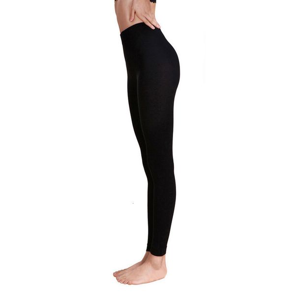 

women high waist polyester sports gym solid workout running fitness leggings athletic trouser black women leggings mujer pants 15