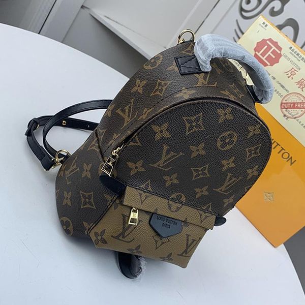 

luxury designer womens mini leather backpacks with original box drop ship fashion new 2020 women shoulder bags ladies zipper backpack