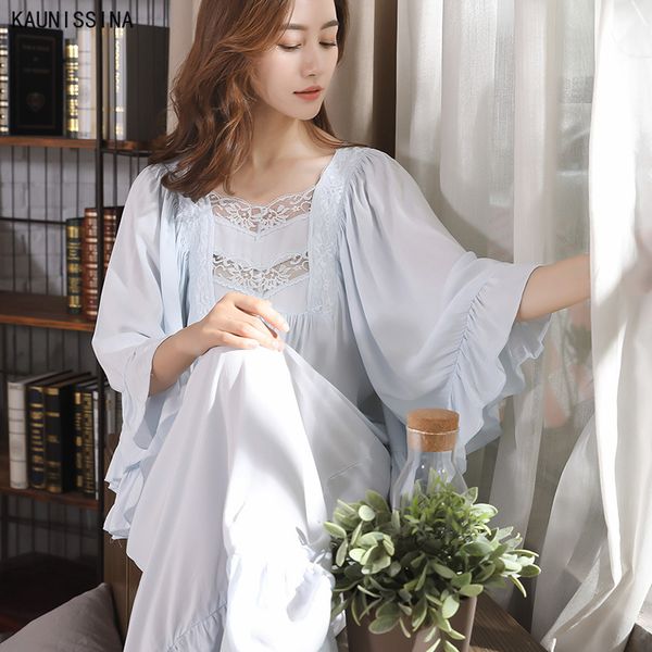 

women's sleepwear woman nightgown cotton dress ladies loose casual nightdress spring autumn princess night women sleep wear, Black;red