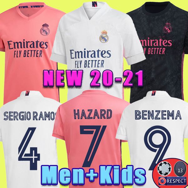 

реал свитерах 20 футбол джерси 21 опасности sergio ramos бензема виниций camiseta футбол джерси рубашки форменные мужчины дети kit 2020 2021, Black;yellow