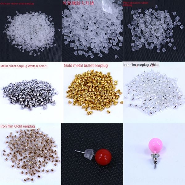 

fashion jewelry fashion accessories earrings and earrings yv accessories earring earplug rubber metal bullet earplug, Silver