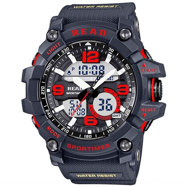 

vnuvw new fashion sports multi-function lovers popular luminous men's waterproof new fashion sports multi-function electronic lovers el, Blue