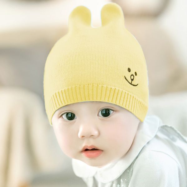 

2019 fetal baby cap newborn tire cap infant pure cotton baby hat children's knitted cotton hat, Blue;gray