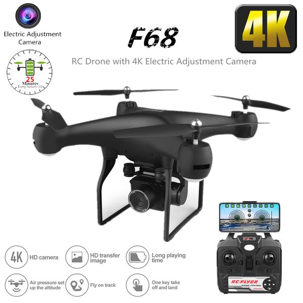 

rc drone 4k quadrocopter with wifi fpv electric adjustment camera quadcopter 25 mins flying timetoy for kid dron vs sg901
