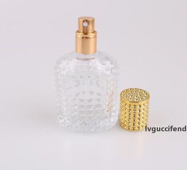 

30ml 50ml new style pineapple portable glass perfume bottle with spray empty parfum case with atomizer for cosmetic