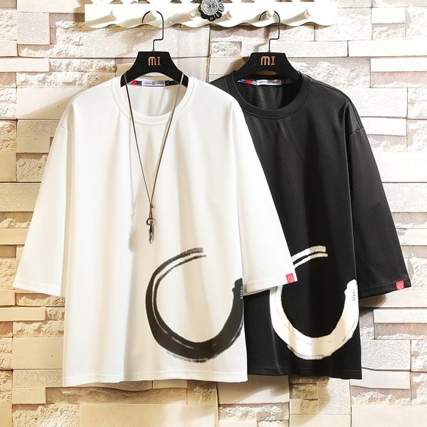 

мужская хлопок моды футболки смешные мужские summer tshirts 5xl вскользь белая тенниска тройника для man мужской крупногабаритные футболках, White;black