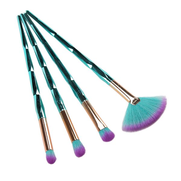 

4pcs diamond makeup brushes set eye shadow eyebrow nasal shadow fan make up brush cosmetic make up tools