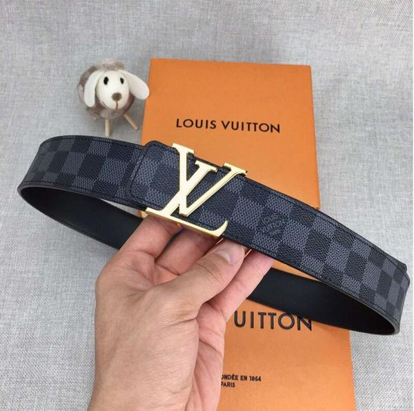 

2021 fashion big buckle genuine leather belt with box designer belts men women new mens belts a06, Black;brown