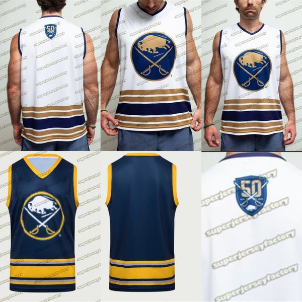 

buffalo sabres 50th tank jerseys jack eichel jeff skinner rasmus dahlin rasmus ristolainen linus ullmark carter hutton okposo hockey jerseys, Black;red