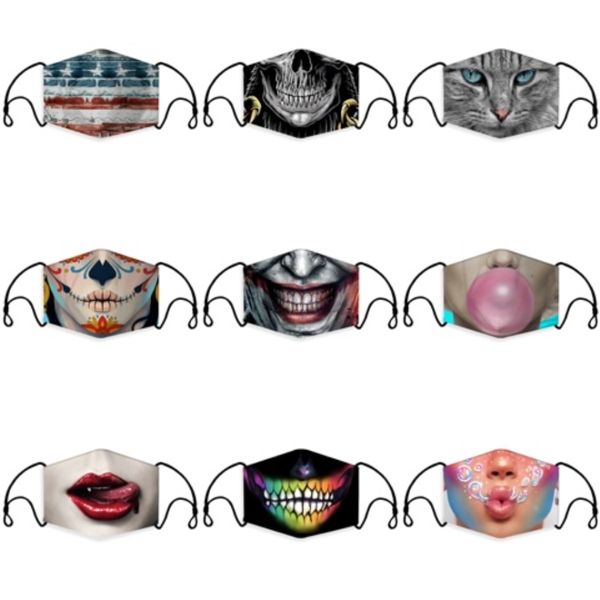 

variety of styles in stock s face masks 3-layer fashion designer mask dustproof earloop masks#944