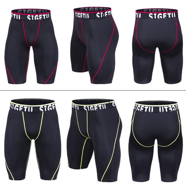 

men's gym shorts workout pants compression training shorts running fitness gym short pants active trunks bermuda masculina, White;black