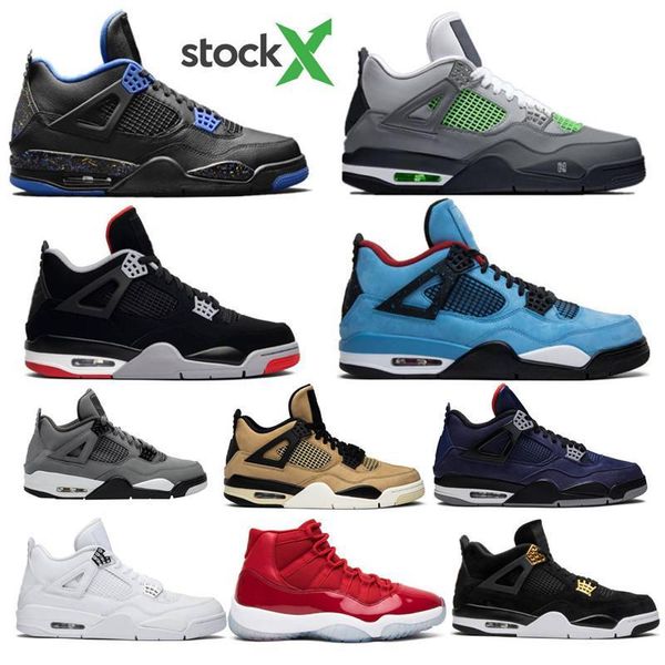 

2020 bred neon what the 4 4s iv loyal blue cactus jack cool grey mens basketball shoes white cement 11 11s concord space jam sport sneakers