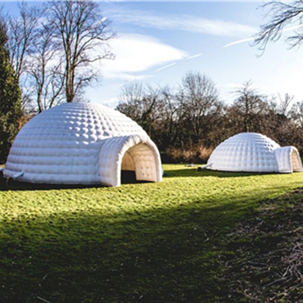 

white outdoor dome tents 6/7/8 diameter with aluminum frame wedding good price frame support customiztion pvc fabric
