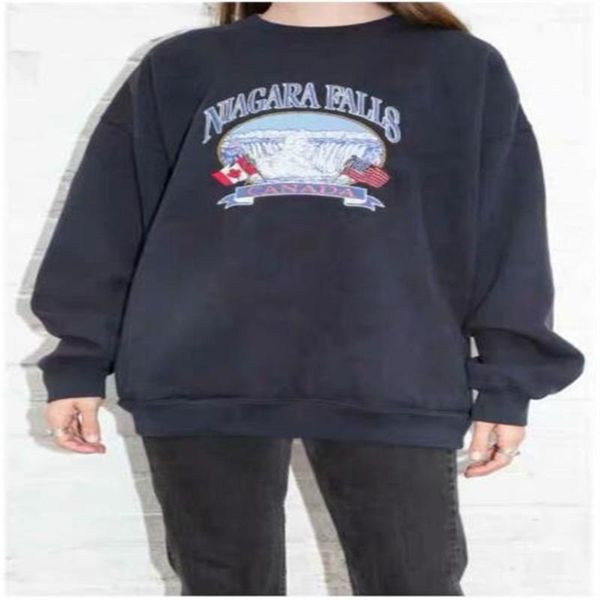 

street fashion 2020 harajuku women letter embroidery hooded sweatshirt languid lazy wind casual loose sweatshirt, Black