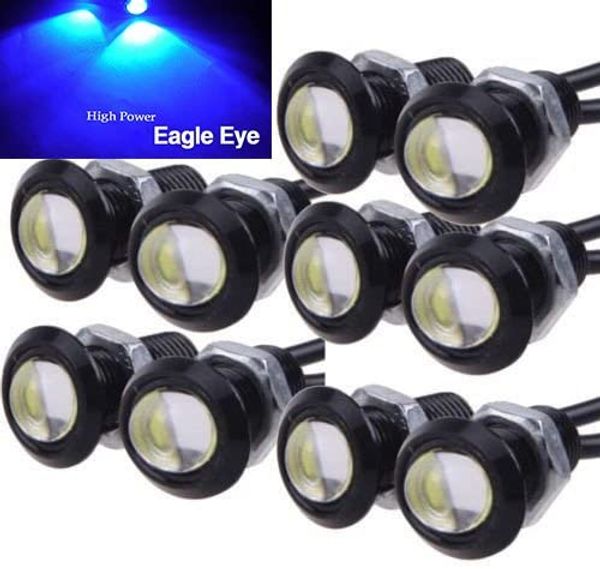 

20шт-pack синий eagle eye светодиодные drl 9w противотуманные фары дневные ходовые огни автомобиля atv магистральные мотоцикл marker лампы х