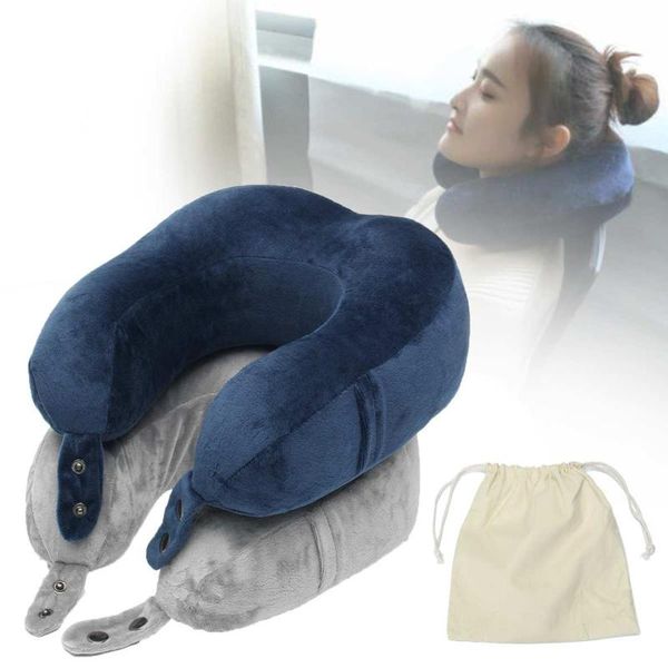 

u shaped travel pillow car flight memory foam pillows neck support headrest cushion soft nursing cushion