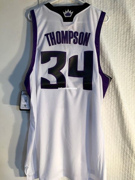 

ncaa retro ad jersey #34 jason thompson white mens stitched vintage sleeveless vest jerseys, Gray