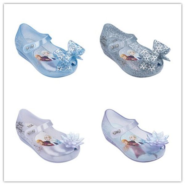 

2020 mini melissa ultragirl 2020 оригинал девушки jelly сандалии бабочка узел дети сандалии детская пляжная обувь покрытием meliss y200619, Black;red