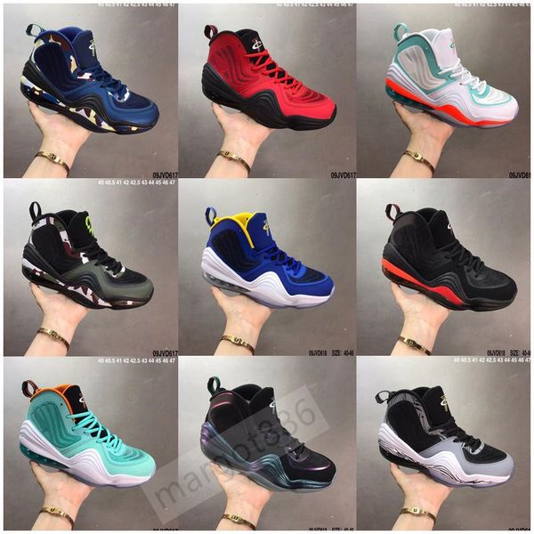 

2020 penny 5 hardaway one mens basketball shoes green camouflage sports blue mens outdoor sports sneakers trainers uptempo zapatos 40-46