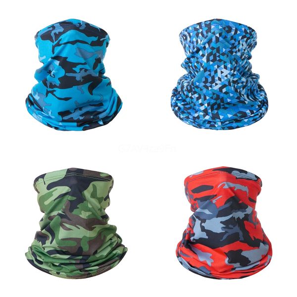

new ice fishing scarf camouflage magic scarf face neck gaiter uv protection dustproof hiking cycling bandana face mask#187#928, Black