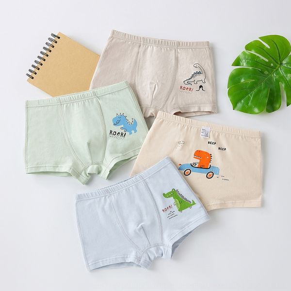 

children's new boxer pure cotton baby 3-12 years old children's class a little underwear shorts and shorts boy's underwear, Camo