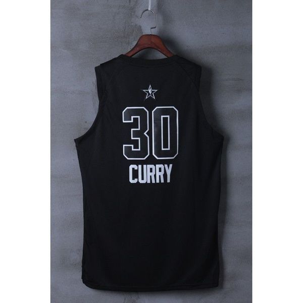 

spot jersey curry curry 30th black 2019-20 new season new season bas stitched basketball jerseys, Black;white