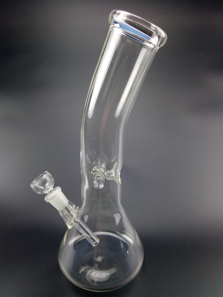 10-Zoll-Wasserbongs aus Glas mit großem Mund und Wasserpfeifen mit Downstem-Schüssel und Dab-Rig für Chicha-Shisha