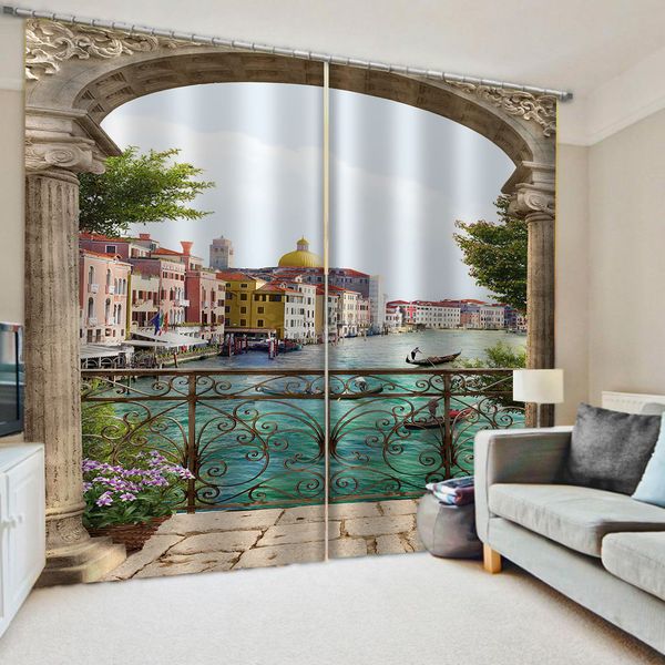 

customized 3d curtain new window balcony thickened windshield blackout curtains decoration curtains