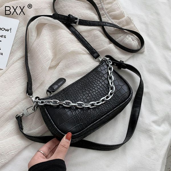 

bxx] крокодил pattern кожа pu crossbody сумки для женщин 2020 весенняя мода сумки и кошельки плеча сумка hl588
