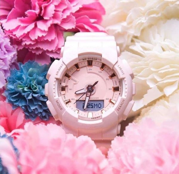 

горячая продажа мужчины женщины спорт часы авто свидание с хронограф цифровой светодиодный дисплей водонепроницаемый современные высокого ка, Slivery;brown