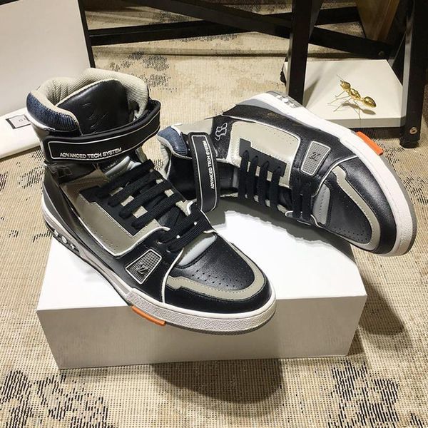 

2020 new mens shoes sneakers casual lace -up trainers outdoor trainer sneaker boot mens shoes fashion chaussures pour hommes sale ankle boot, Black